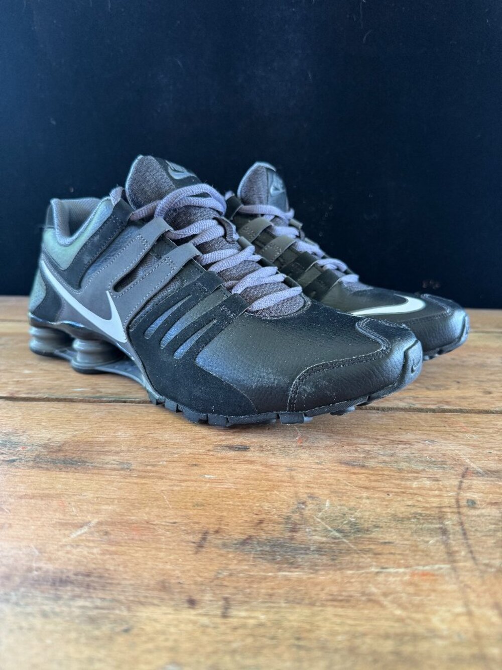 Nike Men's Shox Current 'Black Silver' 633631-010 Size 10.5